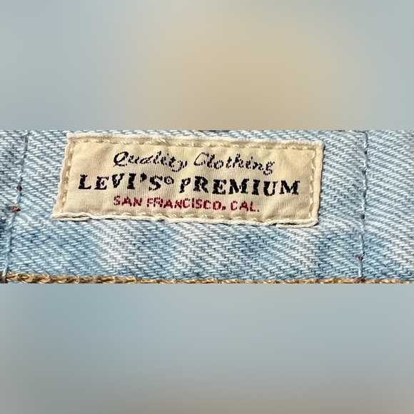 Levi’s Ladies 501 S Skinny denim Jeans button fly size 28x32 - Picture 8 of 10